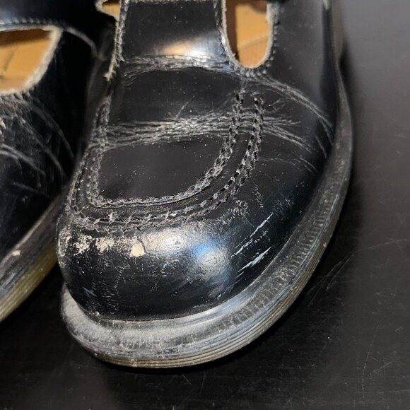 Vintage Dr. Martens Mary Jane Double Strap Buckle Grunge 90s England UK 4 US 6 - Picture 10 of 11